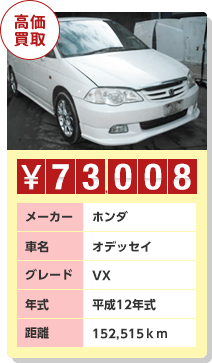 ホンダ、オデッセイ、73,008円